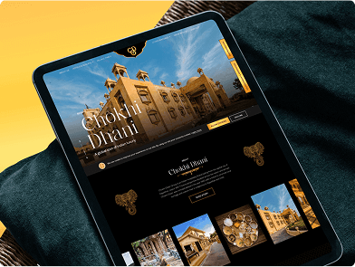 showing in Teblet chokhi Dhani Home page